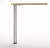 Pied de table métallique Ø60 - CAMAR